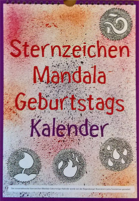 Sternzeichen-Mandala Geburtstags Kalender